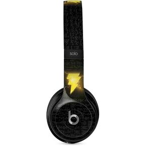 Skinit Decal Audio Skin Compatible with Beats Solo 2 Wired - Officially Licensed Warner Bros Black Adam Lightning Bolt Design