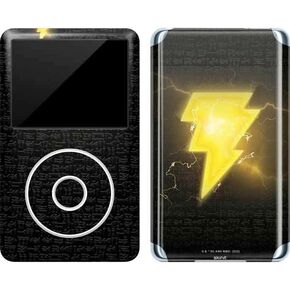 Skinit Decal MP3 Player Skin Compatible with iPod Classic (6th Gen) 80GB - Officially Licensed Warner Bros Black Adam Lightning Bolt Design