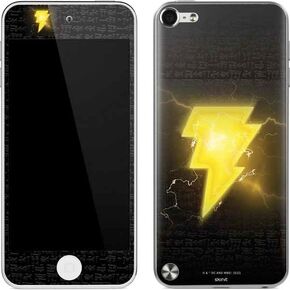Skinit Decal MP3 Player Skin Compatible with iPod Touch (5th Gen&2012) - Officially Licensed Warner Bros Black Adam Lightning Bolt Design