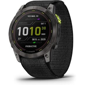 Garmin Enduro™ 2 (MPX) Ultraperformance Watch, Comes with Nylon and Silicone Band, Long-Lasting GPS Battery Life, Solar Charging, Preloaded Maps