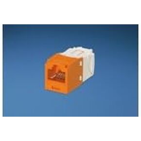 Panduit Mini-Com TX6 Plus Giga-Channel Cat6 Jack, Orange, Pack of 24 CJ688TGOR-24