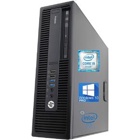 HP 600 G2 ProDesk SFF Desktop, Intel Quad-Core i5-6500 Upto 3.6GHz, 32GB RAM, 1TB SSD, AMD Radeon HD6450 1GB 4K, Wi-Fi, Bluetooth, DVD, HDMI, DisplayPort - Windows 10 Pro (Renewed)