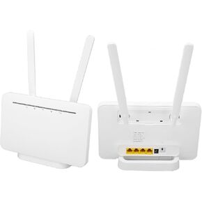 4G LTE Mobile Hotspot with SIM Card Slot, 300Mbps CPE Travel Router for Asia 100‑240V, Enhanced Strength, Supports Multiple Devices (US Plug)