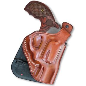 حافظة مجداف من الجلد الممتاز مع كسر الإبهام يناسب Ruger SP101 357 Magnum 2.25 "برميل ، سحب اليد اليمنى ، اللون البني #1497 #
