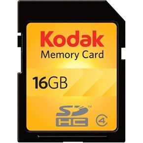Kodak SDHC 16GB Class 4 Flash Memory Card KSD16GPSBNA