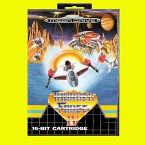 Thunder Force IV Game Card 16 Bit MD Game Card With EUR Cover Retail Box For Sega MegaDrive & Genesis