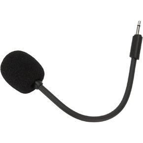 2.5mm Noise Reduction Mic Replacement forQuantum100, Plug and Play Noise Reduction Detachable Game Boom Microphone, 360 Degree Rotation Mic Replacement with Foam Microphone Cover