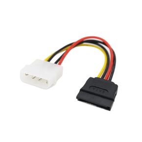 22CM IDE 4Pin Male to 1/2/3 Port ATA 15PIN SATA Female Y Splitter Hard Drive PC Power Supply SATA Cable Adapter(IDE to SATA)