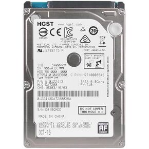 Hitachi Travelstar 5K1000 1TB 2.5" SATA Hard Drive 5400RPM 8MB - HTS541010A9E680 (Renewed)
