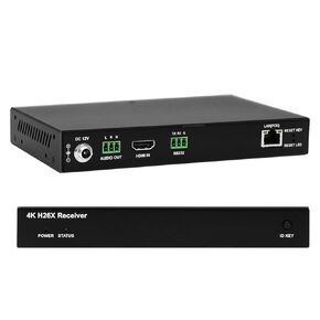 4K HDMI Extender Matrix Over IP Up to 120m 394ft, Video Wall Up to 16X16, Support Many to Many, One to Many, One to One, Plug & Play, APP Control Seamless Switching, PoE, RS232, Audio, Receiver