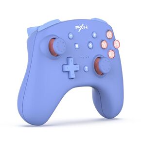 PXN 9607X Wireless Switch Pro Controller, Dual Shock Gamepad Joystick Support NFC, Turbo, Wake-up, Gyro Axis, Vibration for Switch/Lite/OLED & PC & IOS (Blue)