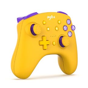 PXN 9607X Wireless Switch Pro Controller ، Dual Shock Gamepad Mownstick Support NFC ، Turbo ، Wake-Up ، Gyro Axis ، اهتزاز التبديل/Lite/OLED & PC & IOS (أصفر)