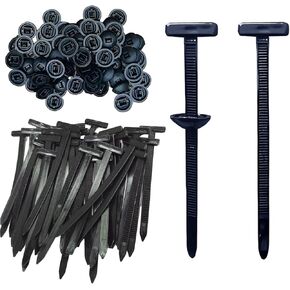 100PCS Nylon Universal Cable Tie Buckle, Heavy Duty Self-Locking Nylon Zip Ties Holder, Cable Tie Buckle Zip Tie, Zipper Clips, Multipurpose Plastic Cable Ties Tool for Car Daily Repair Quick Fix