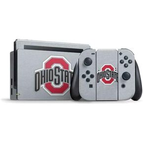 Skinit Decal Gaming Skin Compatible with Nintendo Switch Bundle - Officially Licensed Ohio State University Buckeyes Design