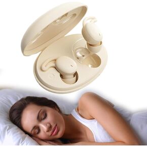 Wireless Sleeping Sleep Earbuds for Side Sleepers Mini Tiny Small Invisible Earbuds Noise Cancelling Smallest Soft Ear Buds Bluetooth Hidden Sleeping Sleep Headphones