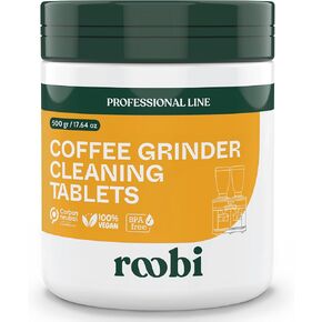 Roobi Professional Espresso Machine Powder. كربون محايدة المسحوق إسبرسو descaler. ما يصل إلى 21 استخدامات ، 600 غرام.
