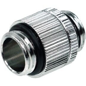Alphacool 17032 HF Double Nipple G1/4'' Outer Thread to G1/4'' Outer Thread revolvable - Chrome Water Cooling Fittings