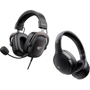 havit H2002d Gaming Headsets,Active Noise Cancelling Headphones, Wireless Headphones Over Ear, Foldable Bluetooth 5.3