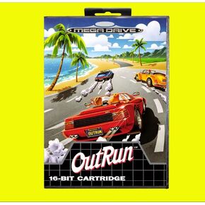 بطاقة لعبة Outrun Game 16 Bit MD مع صندوق البيع بالتجزئة Cover Cover لـ Sega Megadrive & Genesis