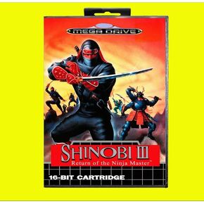 Shinobi III Game Card 16 Bit MD Game Card With EUR Cover Retail Box For Sega MegaDrive & Genesis