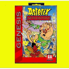 ASTERIX AatGR Game Cartridge 16 Bit MD Game Card With Retail Box For Sega Mega Drive