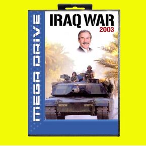 Iraq War 2003 Game Card 16 Bit MD Game Card With EUR Cover Retail Box For Sega MegaDrive & Genesis