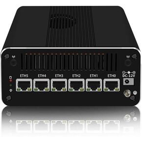 CWWK MINI PC 13th Intel I7-1355U (10C/12T ، حتى 5 جيجا هرتز) ، 6*Intel I226-V 2.5G منافذ Ethernet 10-Core توجيه ناعم ، 2*USB3.2 | 1*TF SLOT | 2*SATA | 1*M.