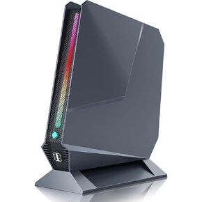 Mini PC, Intel Core i7-8750H(8C/16T up to 4.1GHz), GeForce GTX 1050 3GB Discrete Graphics Mini Computers with RGB Lights, 16GB DDR4 512GB SSD, 2X HDMI + Type-C, WiFi6 BT5.2, Win 11 Pro