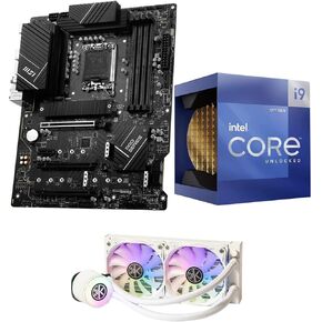 Micro Center 3 in 1 Bundle: Intel i9-12900K Desktop CPU Processor + MSI PRO Z790-P WiFi DDR4 Motherboard + KINGCOOL Aqua Freeze 240mm CPU Liquid Cooler (White)