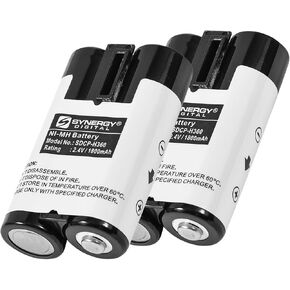 Synergy Digital Camera Batteries, Compatible with Kodak C743 Digital Camera, (Ni-MH, 2.4V, 1800 mAh), Replacement for Kodak KAA2HR Battery, Combo-Pack Includes: 2 x SDCP-H360 Batteries