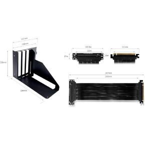 InWin PCI-E Riser Cable & Socket Vertical GPU Kit