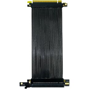 JMT PCIE 4.0 X16 Graphics Card Extension Cable 32GBS GEN4 PCI Express Reverse Compatible with NZXT H1 Chassis (25cm)
