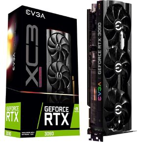 EVGA 24G-P5-3975-KR GEFORCE RTX 3090 XC3 Ultra Gaming ، 24GB GDDR6X ، ICX3 التبريد ، LED ARGB ، لوحة خلفية معدنية