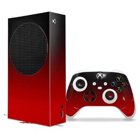 WraptorSkinz Skin Decal Vinyl Wrap compatible with the XBOX Series S Console and Controller Smooth Fades Red Black (GAMING CONSOLE NOT INCLUDED)