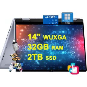 Dell Inspiron 14 7440 2-in-1 LAPTOP 14 "Wuxga Anti-Glare Touchscreen Intel 10-Core Core 7 150U (Beats I7-1355U)