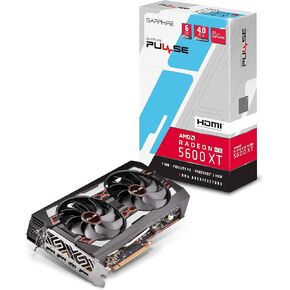 Sapphire Technology Sapphire 11296-01-20G Radeon Pulse RX 5600 XT 14GBPS 6GB GDDR6 HDMI Triple DP OC w Backplate (UEFI) PCIe 4.0 Graphics Card (Renewed)