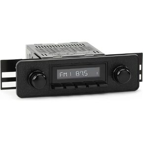 RetroRadio Compatible with 1971-80 Volkswagen Super Beetle Features Include Bluetooth, AUX, AM/FM LAB-M1-402-36P-96PVW1