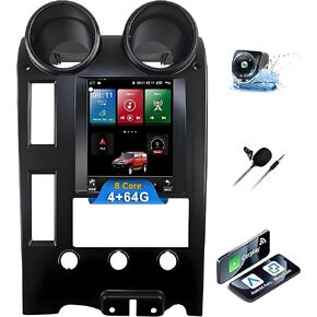 8-Core [4+64G] Car Radio for Hummer H2 2002-2007, 9.7" Android 12 Wireless Tesla-Style Touchscreen Car Stereo Head Unit, GPS Navigation/Carplay/Android Auto/,Mirror Link/Bluetooth 5.0/AM/FM