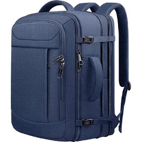 حمل على ظهره على ظهره ، حقائب ظهر سفر 50L ، RDIF مضادة للسرقة TSA ، وافق على حقيبة كمبيوتر محمول كبيرة للرجال ، ومقاوم للماء خفيفة الوزن قابلة للتوسيع 17.3 بوصة حقيبة أعمال ، أسود