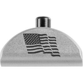 NDZ Performance Aluminum Grip Frame Plug for Glock Gen 4-5 – No Backstraps – Fits G17 G19 G22 G23 G24 G31 G32 G34 G35 – 9mm .40 .357 .45 Gap – Choose Image & Color – Made in USA