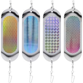 4 PCS KOKANEE DODGER DODGERS ، 4.5 بوصة Kokanee Dodger المتصيد ، لتصيد سمك السلمون ، الهلبوت ، تراوت البحيرة