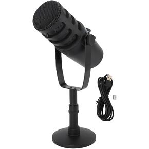 Akozon USB Condenser Microphone High Sensitivity Wired PC Mic for Gaming Streaming Podcast Live Durability Desktop Stability