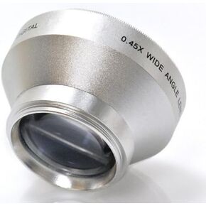 عدسة تحويل زاوية عريضة عالية الدقة 0.45x (30 مم) لـ Sony HandyCam DCR-SR47