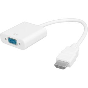 Generic VGA Adapter, Portable Converter Cable Multifunction for Monitor Projector for Laptop for Computer (White), Generic25zkg19poa-12