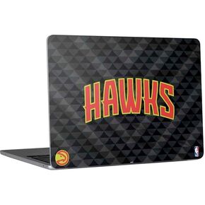 Skinit Decal Laptop Skin Compatible with MacBook Air 13in M4 (2025) - Officially Licensed NBA Atlanta Hawks Standard - Black Design