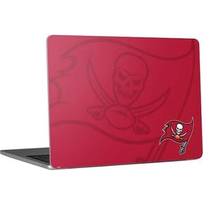 Skinit Decal Laptop Skin Compatible with MacBook Air 13in M4 (2025) - Officially Licensed NFL Tampa Bay Buccaneers Black & White Design