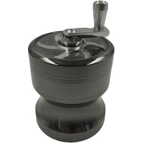 2.5 Inch Hand Crank Grinder with Clear Top (Gray)