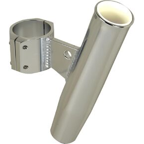 CE Smith - Aluminum Rod Holder - Boat Rod Holder with Vertical Clamp - Fits 2.375" OD Rails