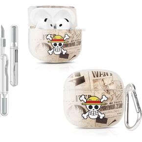 Compatible with Airpods 4 Generation Cute Cartoon Funny Case Slim Cover with Cleaner Kit ﻿ (Art Rick)