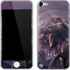 Skinit Decal MP3 Player Skin Compatible with iPod Touch (5th Gen&2012) - Originally Designed Black Rose Unicorn Design